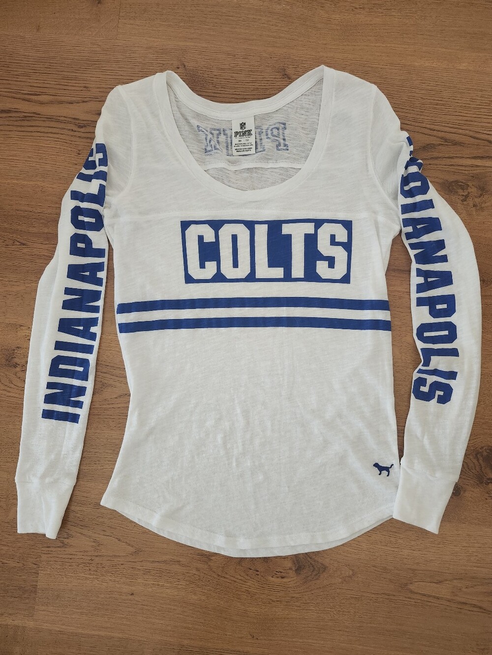 Pink /Victoria Secret NFL Collection Limited Edition Indianapolis Colts XS Tee